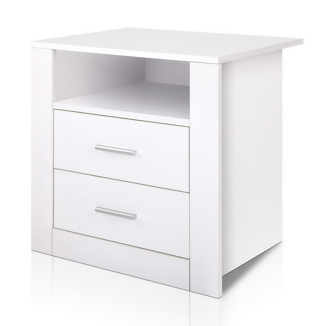 Artiss Bedside Tables Drawers Storage Cabinet Drawers Side Table White-Furniture &gt; Living Room - Peroz Australia - Image - 1