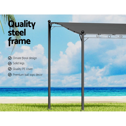 Instahut Gazebo 3m Party Marquee Outdoor Wedding Tent Iron Art Canopy Patio-Home &amp; Garden &gt; Shading-PEROZ Accessories