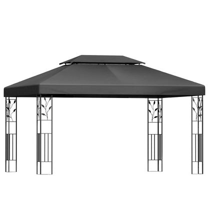 Instahut Gazebo 4x3m Party Marquee Outdoor Wedding Event Tent Iron Art Patio-Gazebos-PEROZ Accessories