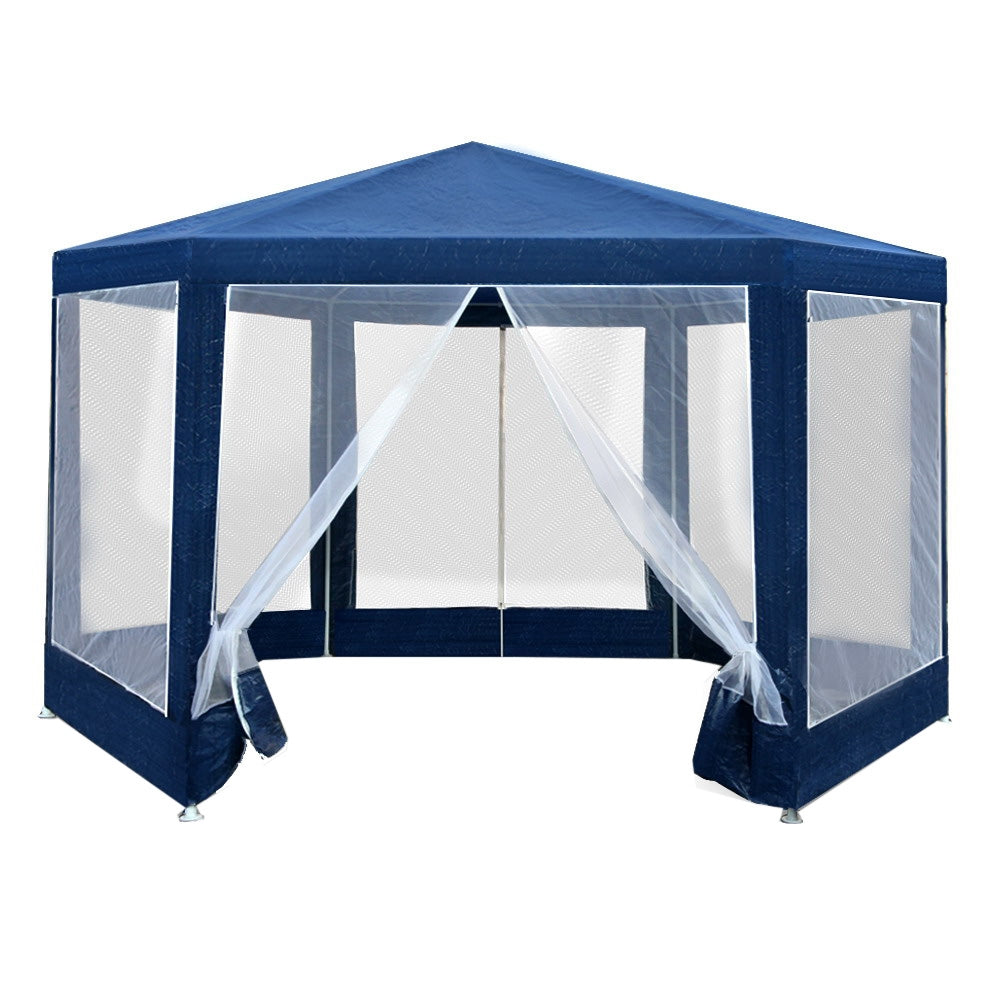 Instahut Gazebo Wedding Party Marquee Tent Canopy Outdoor Camping Gazebos Navy-Home &amp; Garden &gt; Shading-PEROZ Accessories