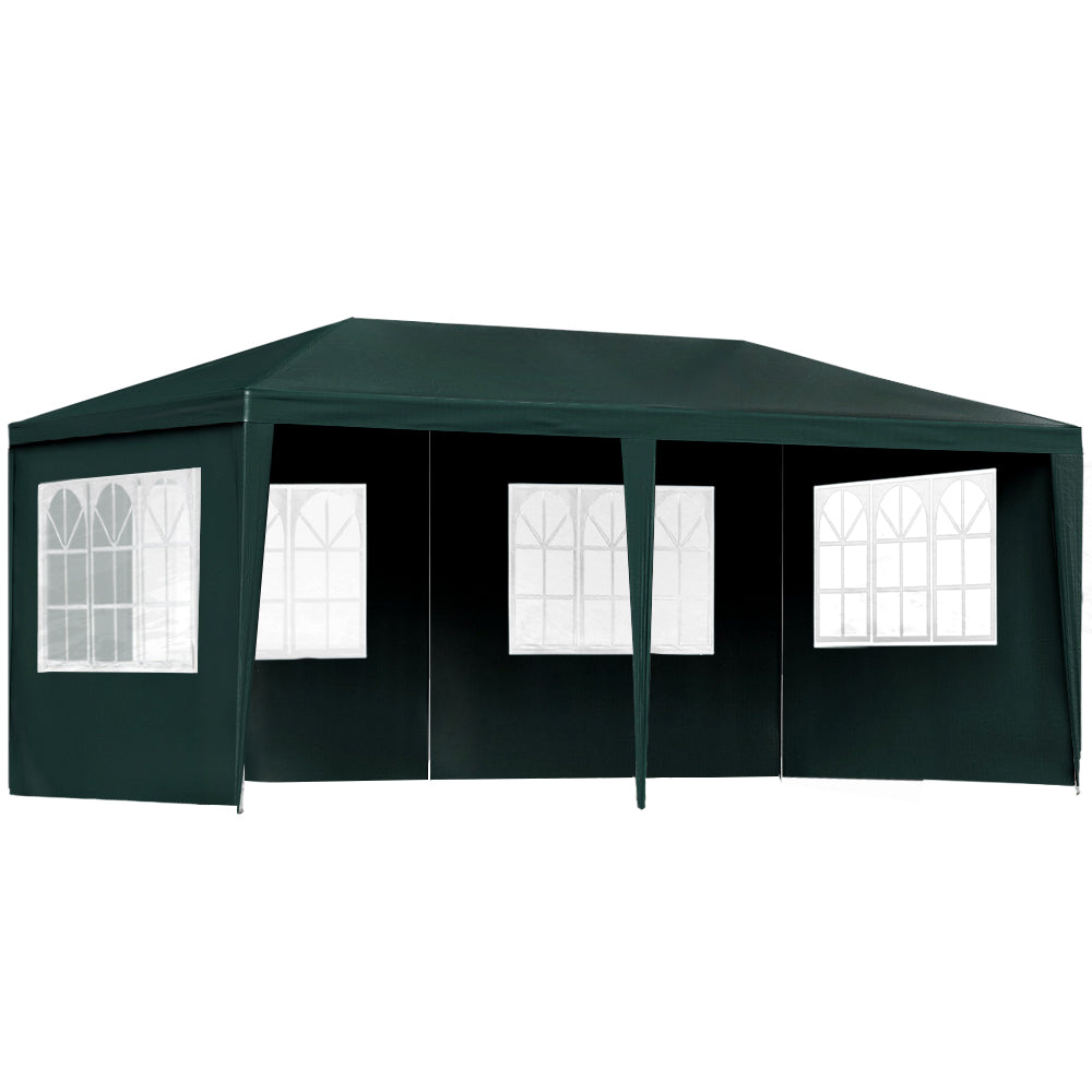 Instahut Gazebo 3x6 Outdoor Marquee Gazebos Wedding Party Camping Tent 4 Wall Panels-Home &amp; Garden &gt; Shading-PEROZ Accessories