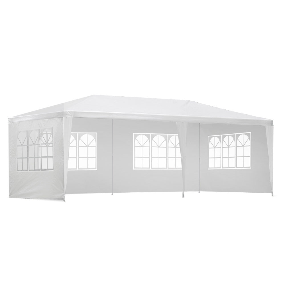 Instahut Gazebo 3x6 Outdoor Marquee Side Wall Party Wedding Tent Camping White-Home &amp; Garden &gt; Shading-PEROZ Accessories