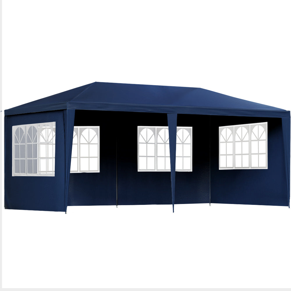 Instahut Gazebo 3x6 Outdoor Marquee Gazebos Wedding Party Camping Tent 6 Wall Panels-Home &amp; Garden &gt; Shading-PEROZ Accessories