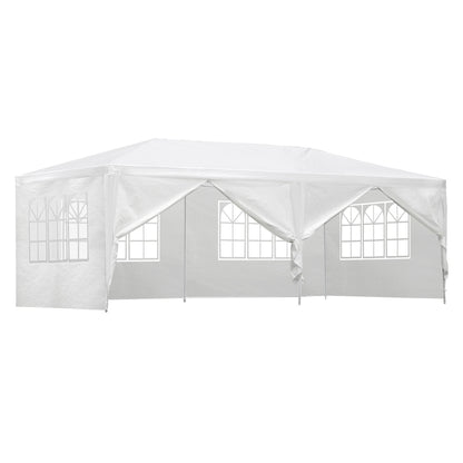 Instahut Gazebo Outdoor Marquee Wedding Gazebos Party Tent Camping White 3x6m-Home &amp; Garden &gt; Shading-PEROZ Accessories