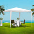 Instahut Wedding Gazebo Outdoor Marquee Party Tent Event Canopy Camping 3x3 White-Home & Garden > Shading-PEROZ Accessories