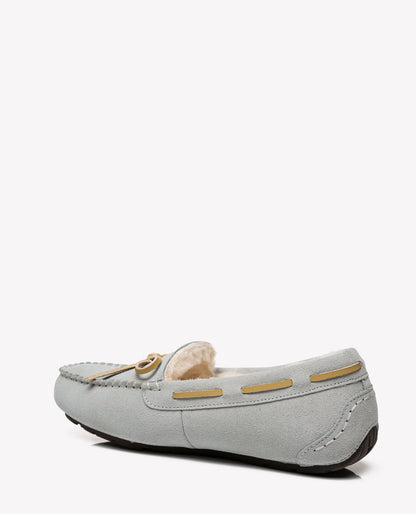 Australian Shepherd Joey Moccasin UGG Women Casual Flats-Loafers &amp; Moccasins-PEROZ Accessories