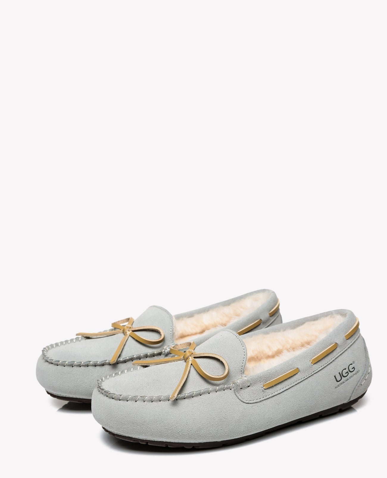 Australian Shepherd Joey Moccasin UGG Women Casual Flats-Loafers &amp; Moccasins-PEROZ Accessories