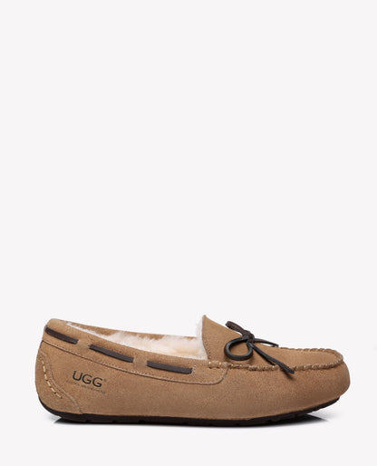 Australian Shepherd Joey Moccasin UGG Women Casual Flats-Loafers &amp; Moccasins-PEROZ Accessories