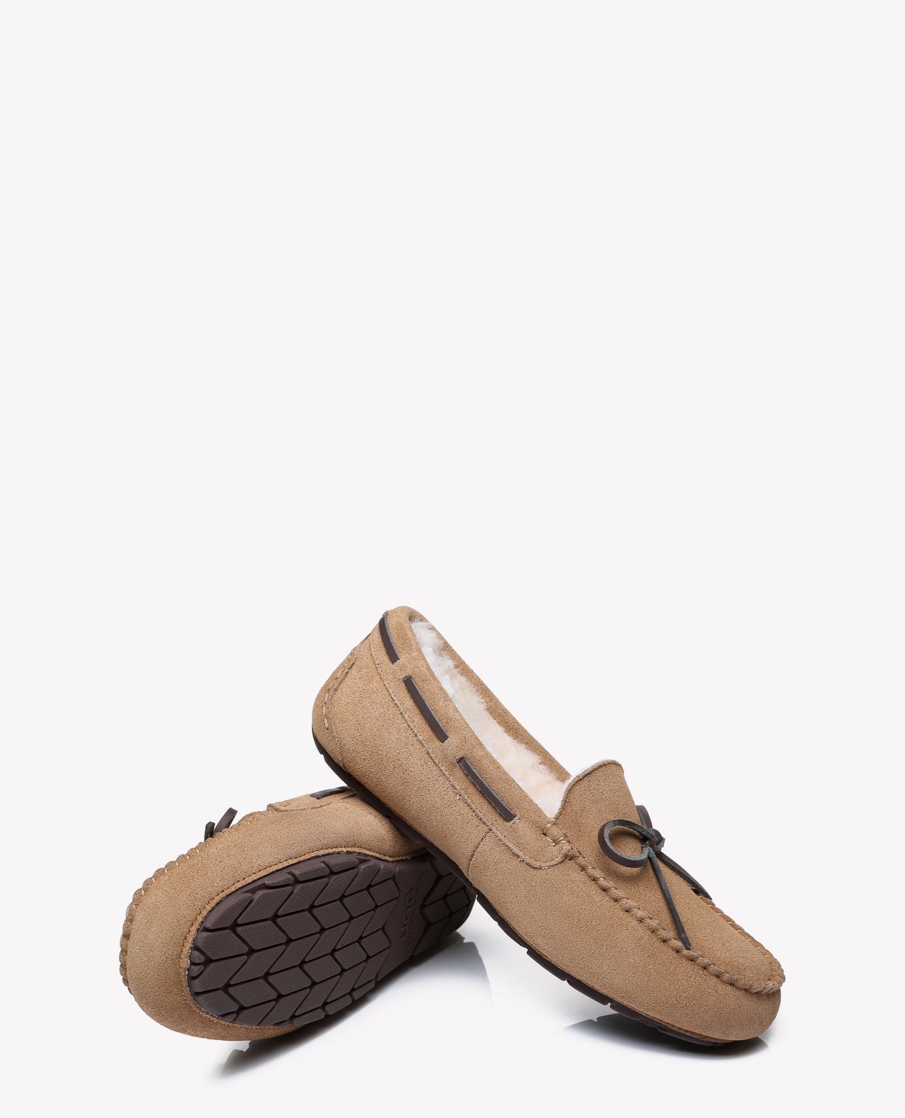 Australian Shepherd Joey Moccasin UGG Women Casual Flats-Loafers &amp; Moccasins-PEROZ Accessories