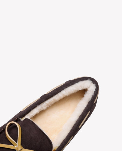 Australian Shepherd Joey Moccasin UGG Women Casual Flats-Loafers &amp; Moccasins-PEROZ Accessories