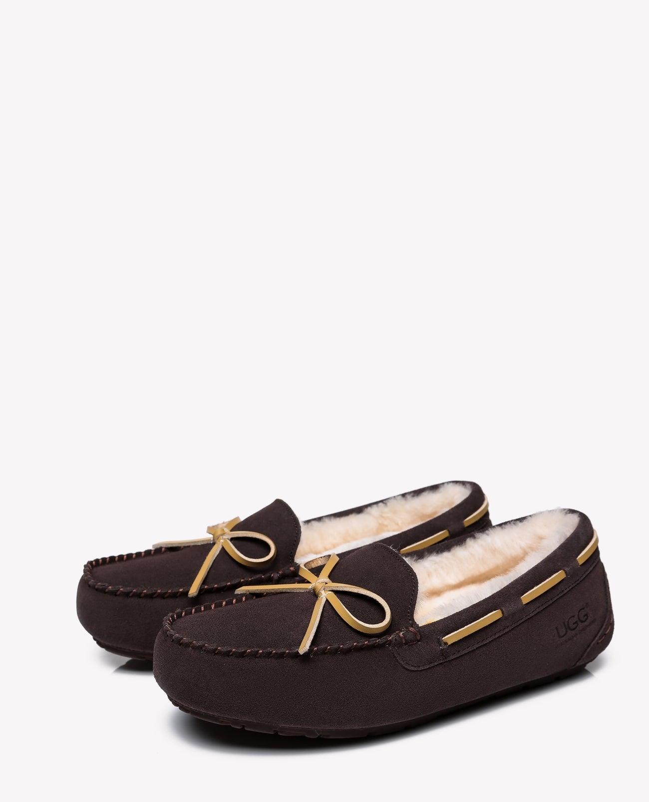 Australian Shepherd Joey Moccasin UGG Women Casual Flats-Loafers &amp; Moccasins-PEROZ Accessories