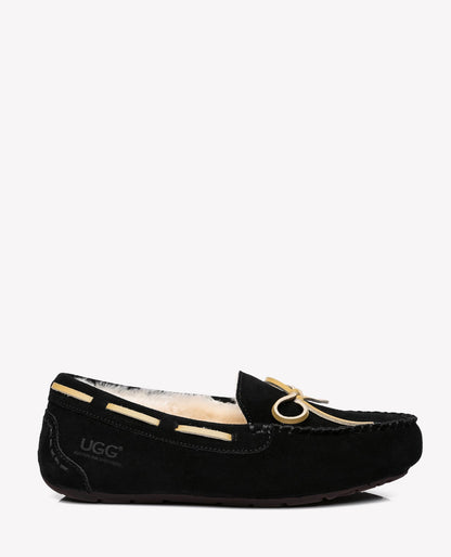 Australian Shepherd Joey Moccasin UGG Women Casual Flats-Loafers &amp; Moccasins-PEROZ Accessories