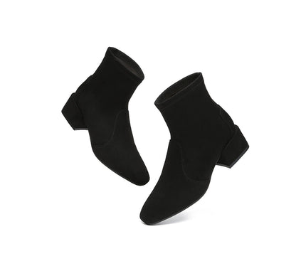 Tarramarra Ankle Sock Stretch Microsuede Boots Women Kenia-Boots-PEROZ Accessories