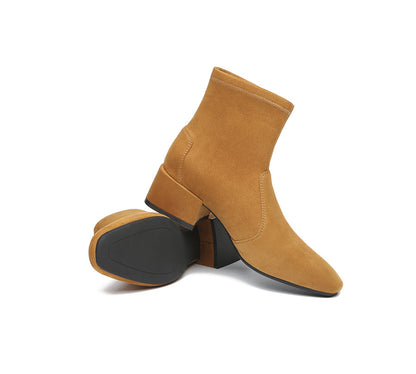 Tarramarra Ankle Sock Stretch Microsuede Boots Women Kenia-Boots-PEROZ Accessories