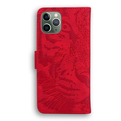 Anymob IPhone Red Tiger Embossed Leather Case Flip Wallet Mobile Phone Cover Compatible-Mobile Phone Cases-PEROZ Accessories