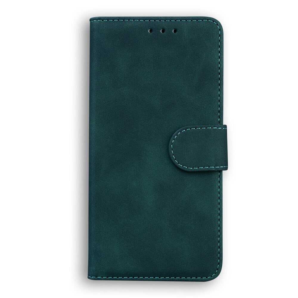 Anymob Samsung Case Green Fashion Magnetic Flip Solid Color card Slot wallet Back Cover-Mobile Phone Cases-PEROZ Accessories