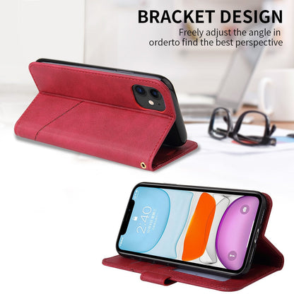 Anymob iPhone Case Orange Fashion Flip Solid Color Leather Wallet Phone Bags Cover-Mobile Phone Cases-PEROZ Accessories