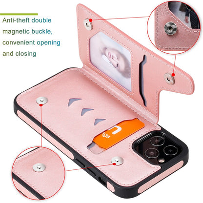 Anymob iPhone Pink Business Flip Case Wallet Leather Shell Cover-Mobile Phone Cases-PEROZ Accessories