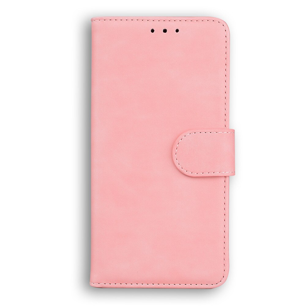 Anymob Samsung Case Pink Fashion Magnetic Flip Solid Color card Slot wallet Back Cover-Mobile Phone Cases-PEROZ Accessories