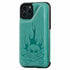 Anymob iPhone Green Cartoon Skull Leather Case Wallet Flip Multi Card Holder Cover-Mobile Phone Cases-PEROZ Accessories