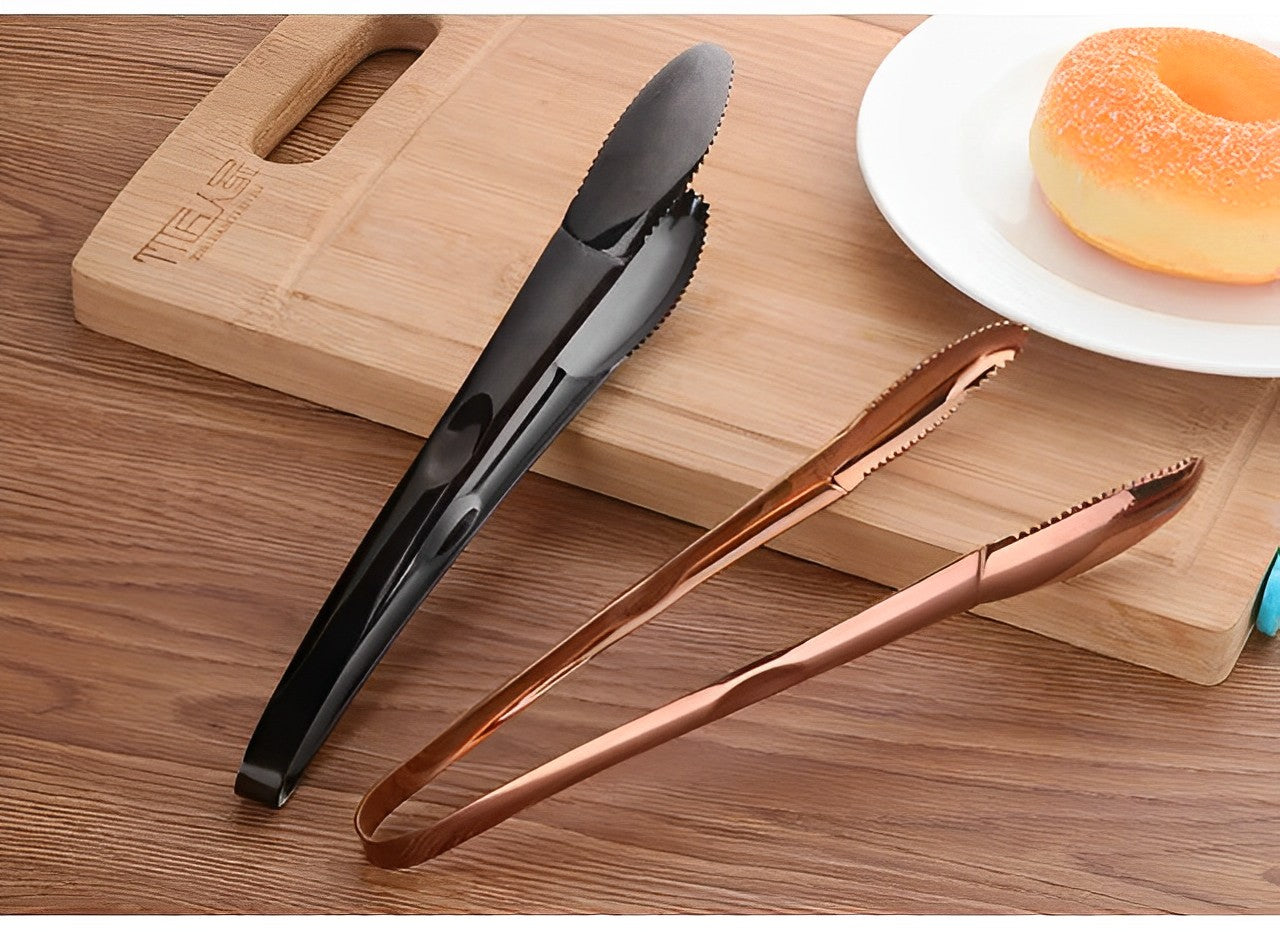 AnyGleam Tong Rose Gold 1pc Stainless Steel Clip Tableware for Salad, BBQ and Grill Party Accessory-Kitchen &amp; Dining-PEROZ Accessories