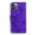 Anymob iPhone Case Purple Tiger Embossed Leather Flip Card Slot Wallet Phone Cover Fundas-Mobile Phone Cases-PEROZ Accessories