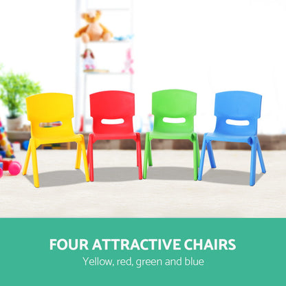 Keezi Set of 4 Kids Play Chairs-Baby &amp; Kids &gt; Kid&