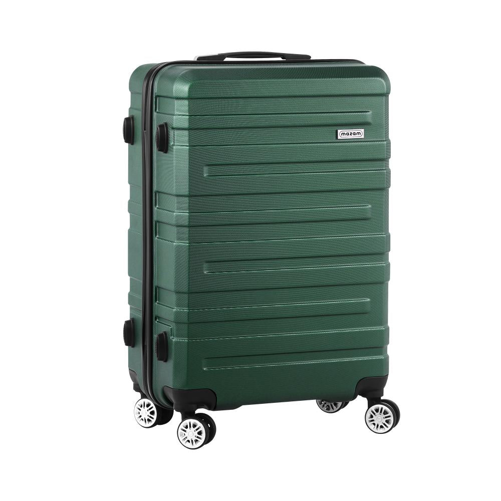 Shop Mazam 28&quot; Luggage Suitcase Trolley Set Travel TSA Lock Storage Hard Case Green  | PEROZ Australia