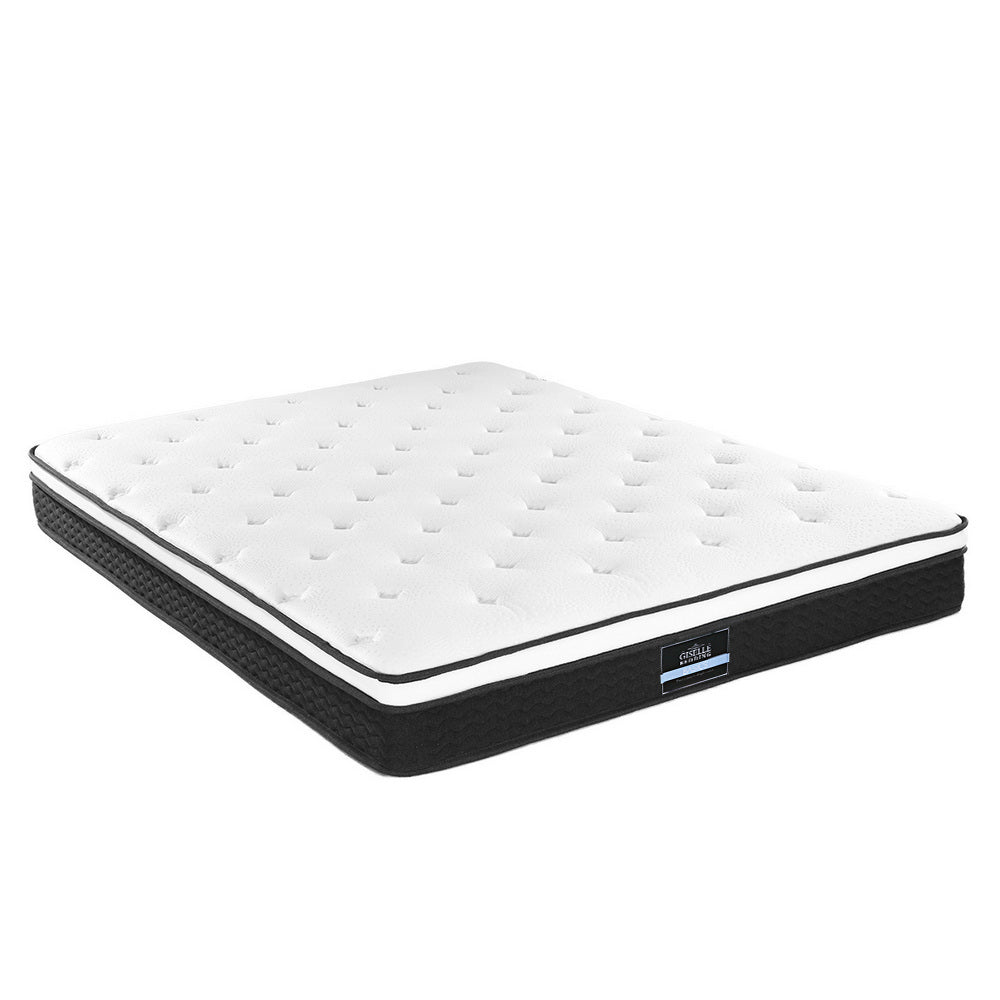 Giselle Bedding Bonita Euro Top Bonnell Spring Mattress 21cm Thick King-Furniture &gt; Mattresses-PEROZ Accessories