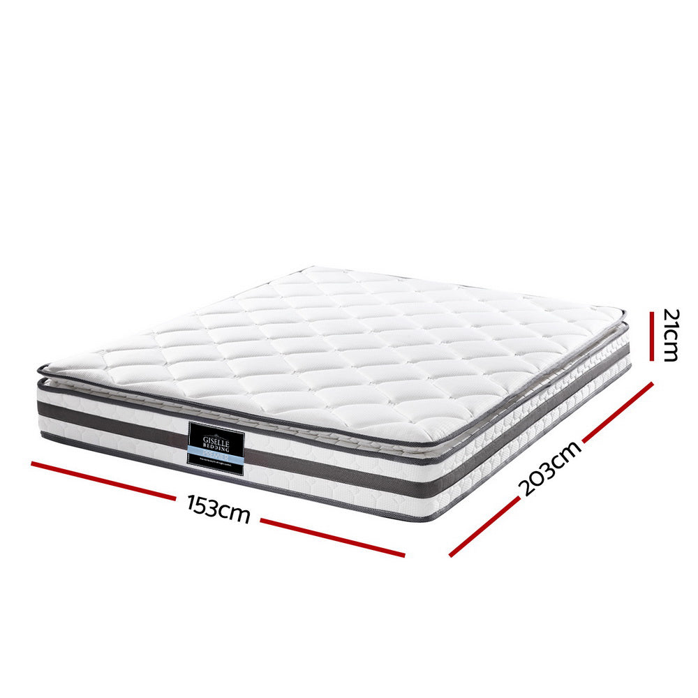 Giselle Bedding Normay Bonnell Spring Mattress 21cm Thick Queen-Furniture &gt; Mattresses-PEROZ Accessories