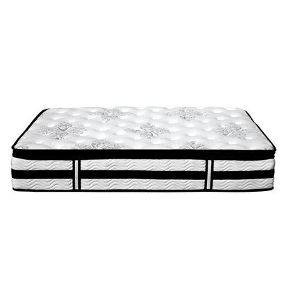 Giselle Bedding Algarve Euro Top Pocket Spring Mattress 34cm Thick Double-Furniture &gt; Mattresses-PEROZ Accessories