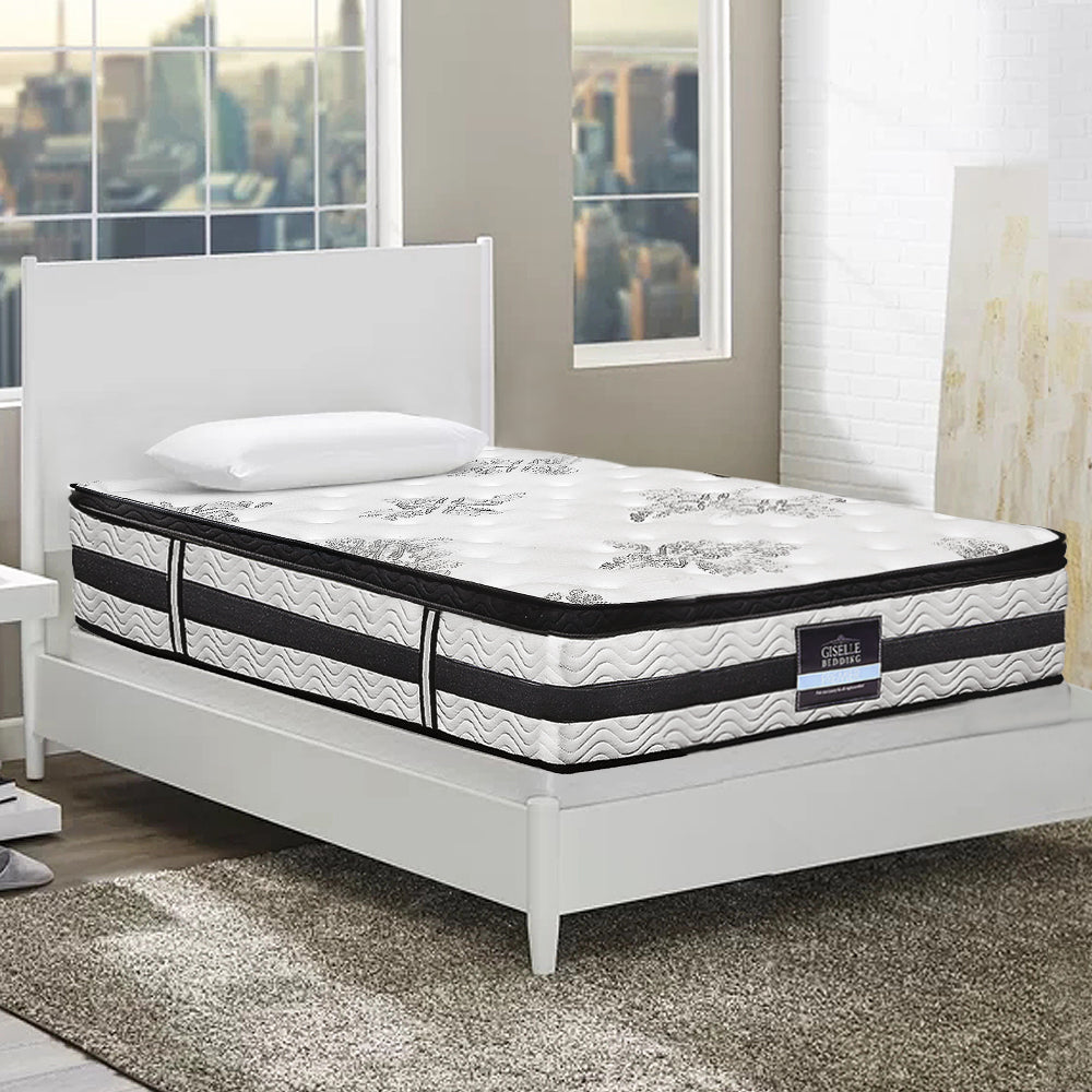 Giselle Bedding Algarve Euro Top Pocket Spring Mattress 34cm Thick King Single-Furniture &gt; Mattresses-PEROZ Accessories