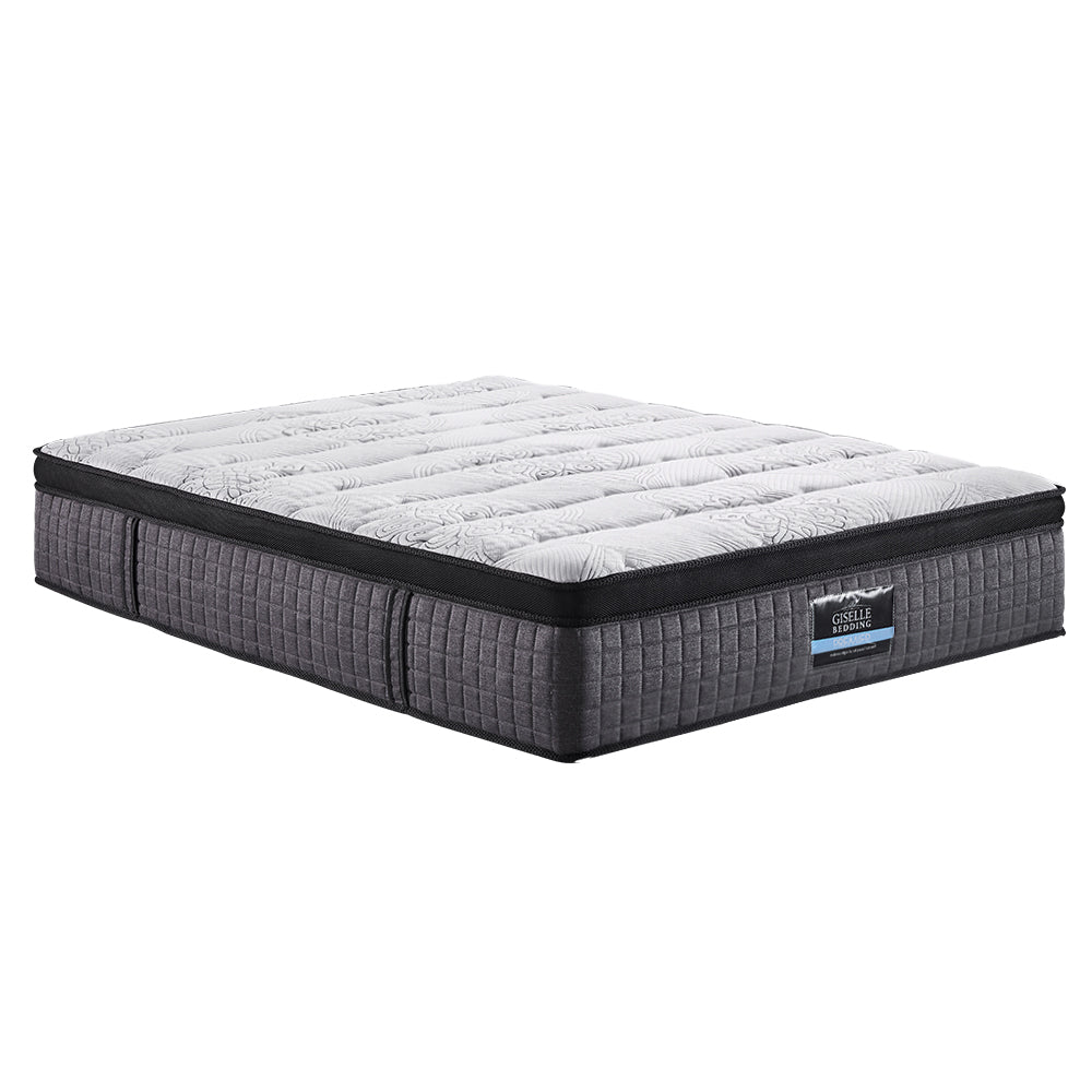 Giselle King Bed Mattress 9 Zone Pocket Spring Latex Foam Medium Firm 34cm-Furniture &gt; Mattresses-PEROZ Accessories