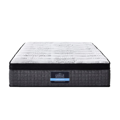 Giselle King Bed Mattress 9 Zone Pocket Spring Latex Foam Medium Firm 34cm-Furniture &gt; Mattresses-PEROZ Accessories