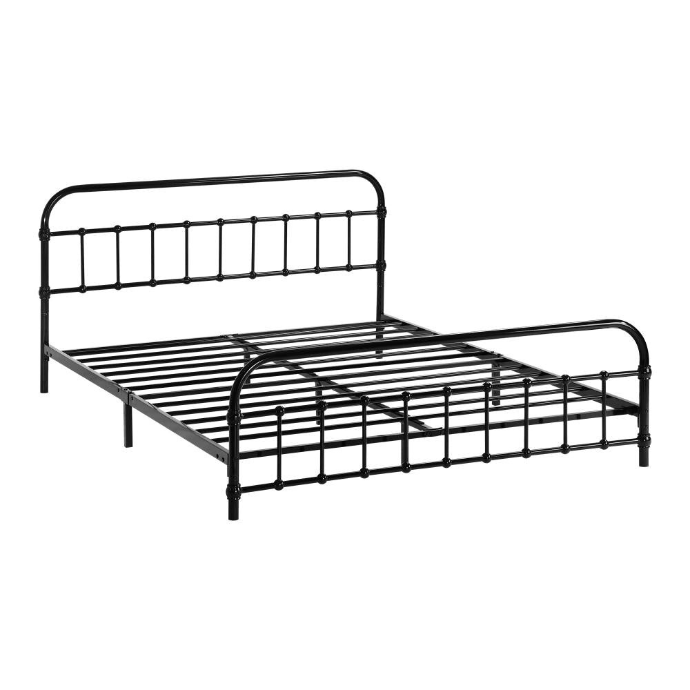 Shop Oikiture Metal Bed Frame Double Size Bed Base Platform  | PEROZ Australia