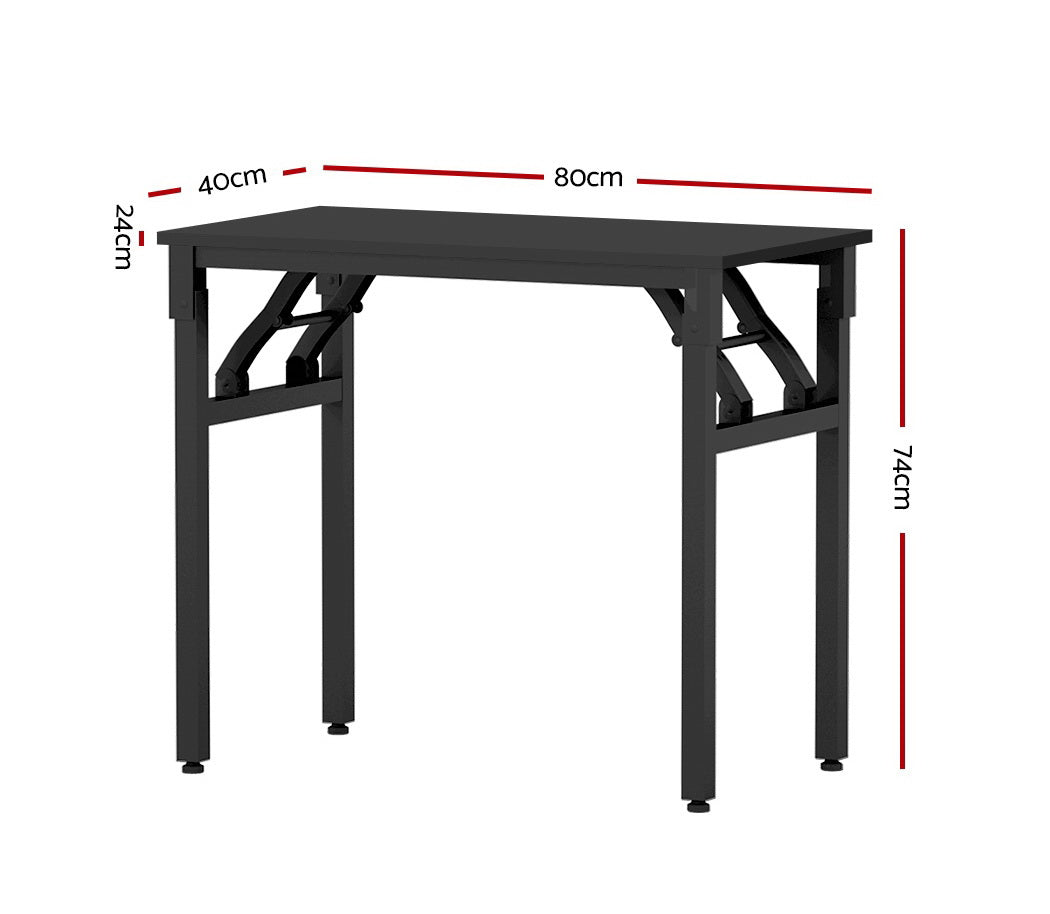 Artiss Computer Desk Laptop Table Bookshelf Desk Storage Rack Office Study Black-Furniture &gt; Office - Peroz Australia - Image - 3