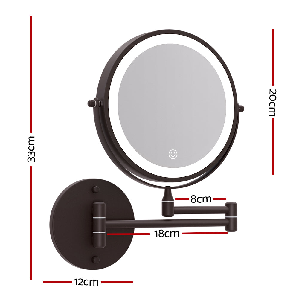 Embellir Extendable Makeup Mirror 10X Magnifying Double-Sided Bathroom Mirror BR-Health &amp; Beauty &gt; Makeup Mirrors-PEROZ Accessories