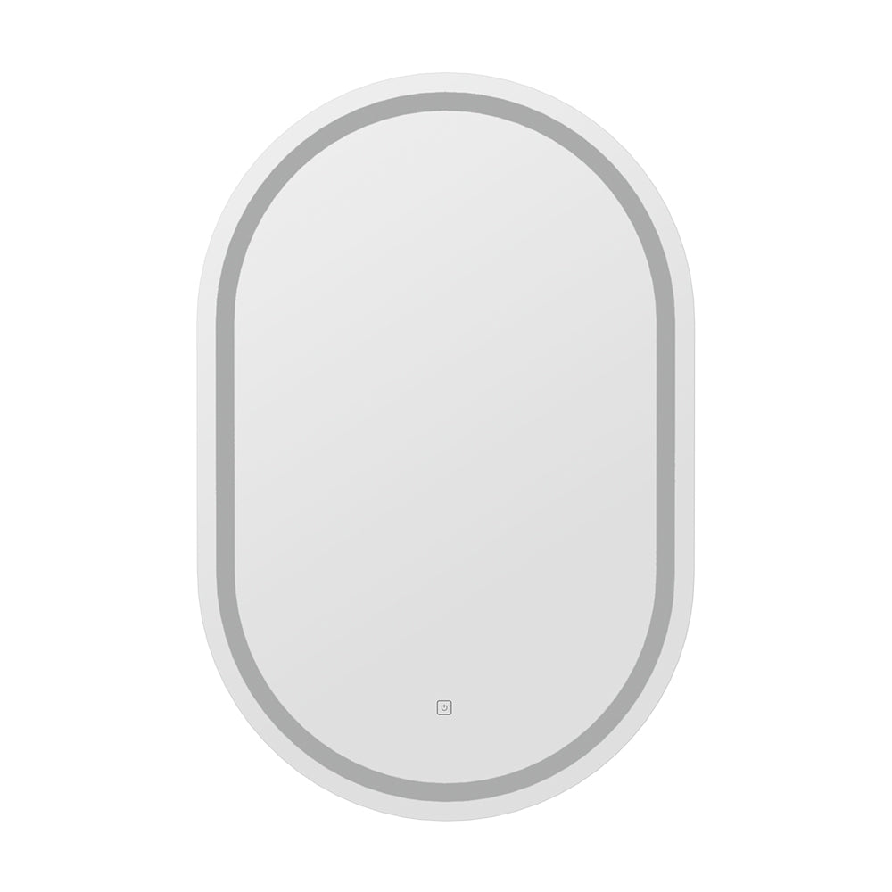 Embellir LED Wall Mirror With Light 50X75CM Bathroom Decor Oval Mirrors Vanity-Health &amp; Beauty &gt; Makeup Mirrors-PEROZ Accessories