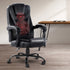 Artiss Electric Massage Office Chairs PU Leather Recliner Computer Gaming Seat Black-Furniture > Office - Peroz Australia - Image - 1