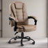 Artiss Massage Office Chair PU Leather Recliner Computer Gaming Chairs Espresso-Furniture > Office - Peroz Australia - Image - 1