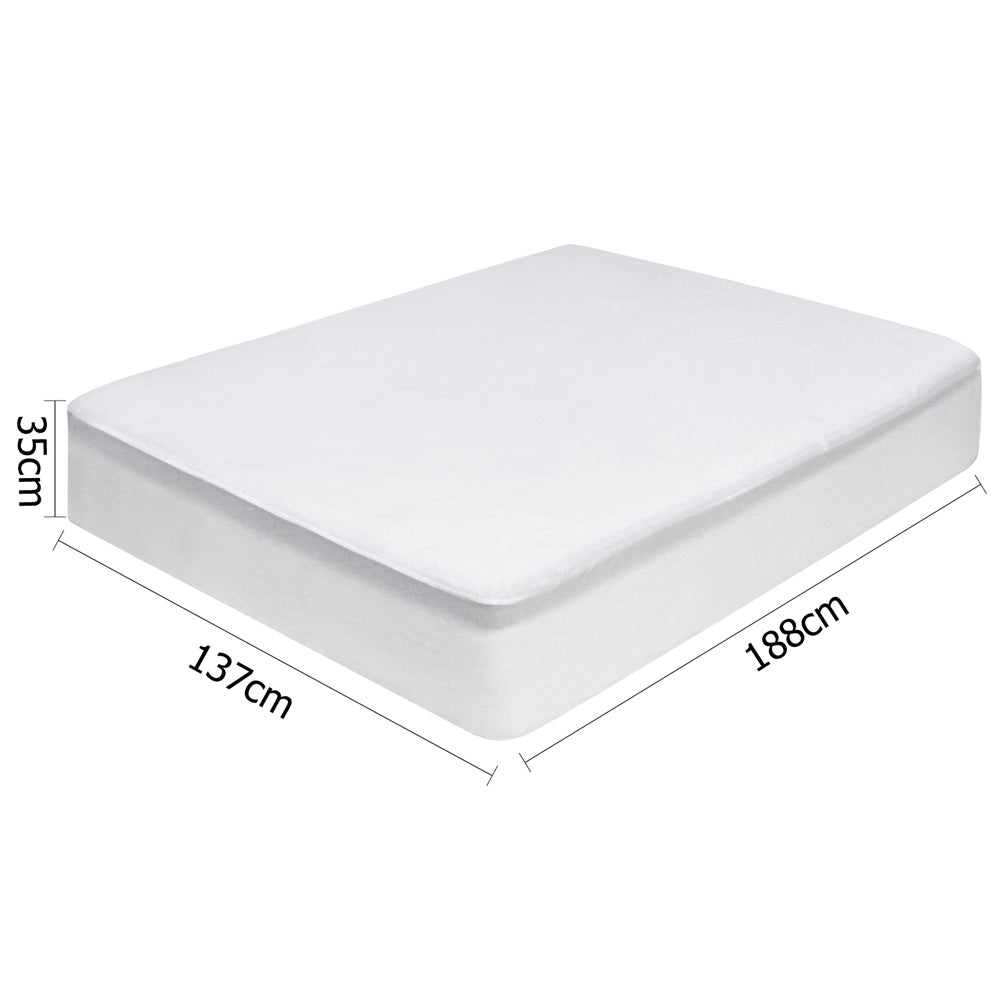 Giselle Bedding Double Size Waterproof Bamboo Mattress Protector-Home &amp; Garden &gt; Bedding-PEROZ Accessories