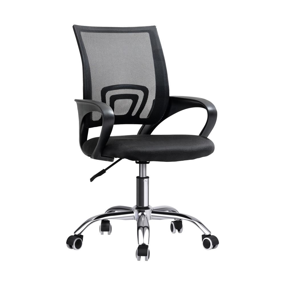 Shop Oikiture Home Office Chair Study Gaming Computer Chairs Racing Mesh Recliner with Casters, Height Adjustable, Swivel, Comfortable Armrests, Brethable Mesh Black  | PEROZ Australia