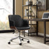 Artiss Wooden Office Chair Computer PU Leather Desk Chairs Executive Black Wood-Furniture > Office - Peroz Australia - Image - 1