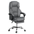 Artiss Executive Office Chair Fabric Footrest Grey-Furniture > Bar Stools & Chairs-PEROZ Accessories