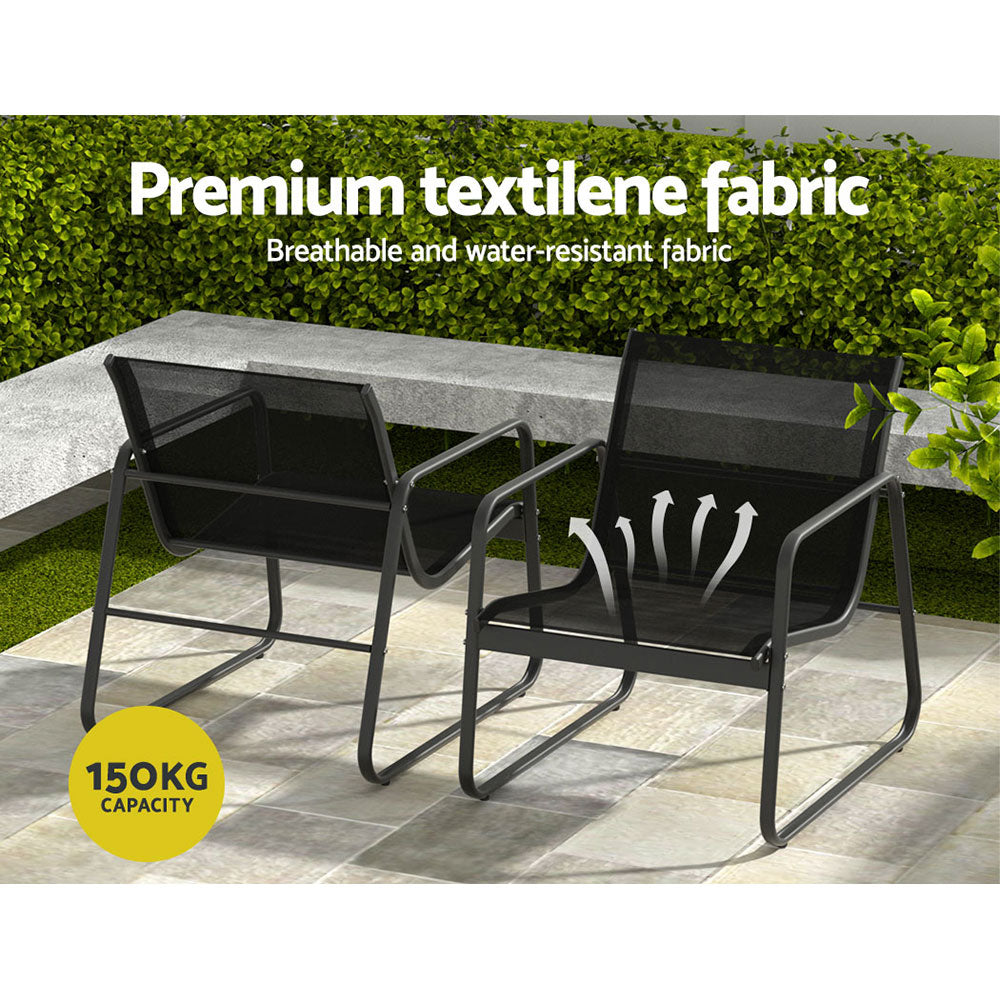 Gardeon Outdoor Lounge Setting Garden Patio Furniture Textilene Sofa Table Chair-Furniture &gt; Outdoor-PEROZ Accessories