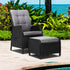 Gardeon Recliner Chair Sun lounge Setting Outdoor Furniture Patio Wicker Sofa-Furniture > Outdoor-PEROZ Accessories