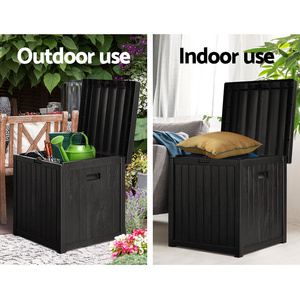 Gardeon Outdoor Storage Box 195L Bench Seat Garden Deck Toy Tool Sheds-Furniture &gt; Outdoor-PEROZ Accessories