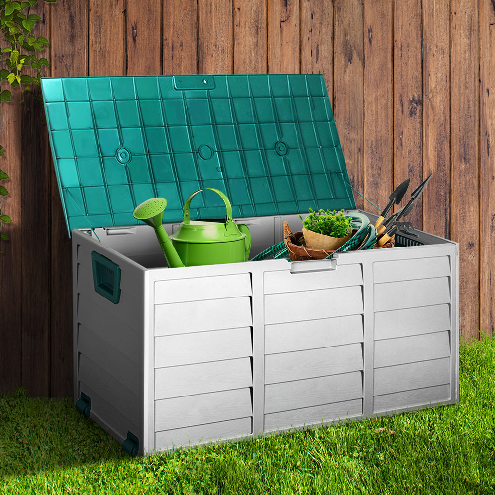 Gardeon 290L Outdoor Storage Box - Green-Home &amp; Garden &gt; Storage-PEROZ Accessories