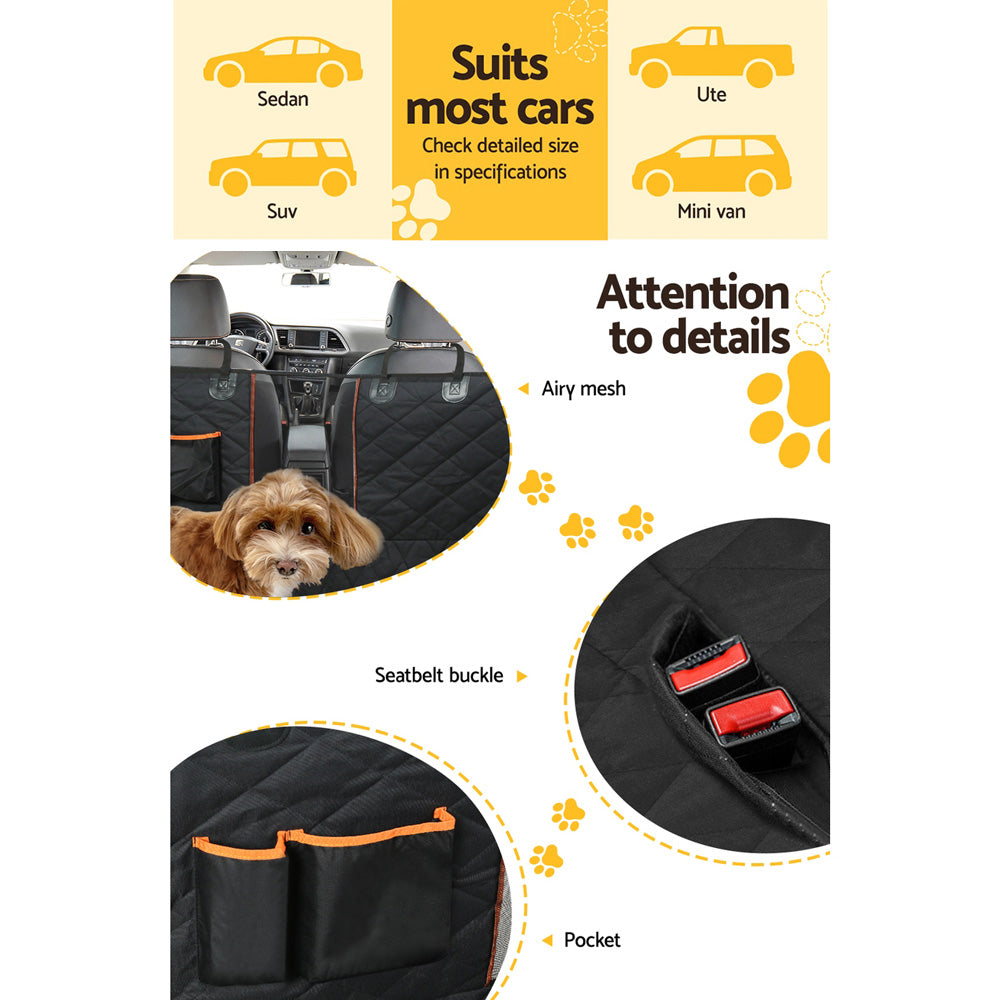 i.Pet Pet Car Seat Cover Dog Protector Hammock Back Waterproof Belt Non Slip Mat-Pet Care &gt; Dog Supplies-PEROZ Accessories