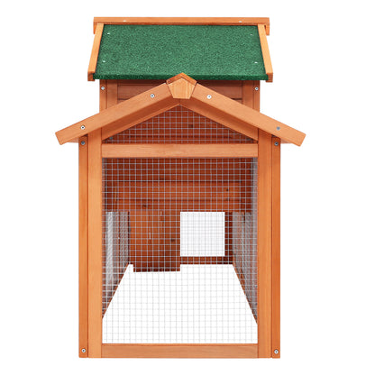 i.Pet Rabbit Hutch Chicken Coop Wooden Cage Pet Hutch 220cm x 52cm x 84cm-Pet Care &gt; Coops &amp; Hutches-PEROZ Accessories